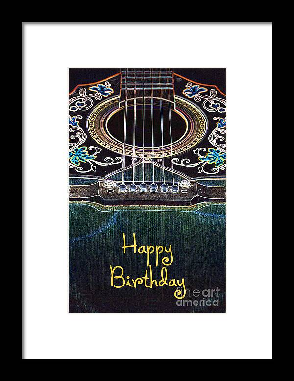 Light Framed Print featuring the digital art Light Fantastic 1-Happy Birthday Card by Wendy Wilton