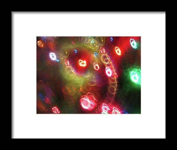 Abstract Framed Print featuring the photograph Light Painting 10 by Mary Bedy