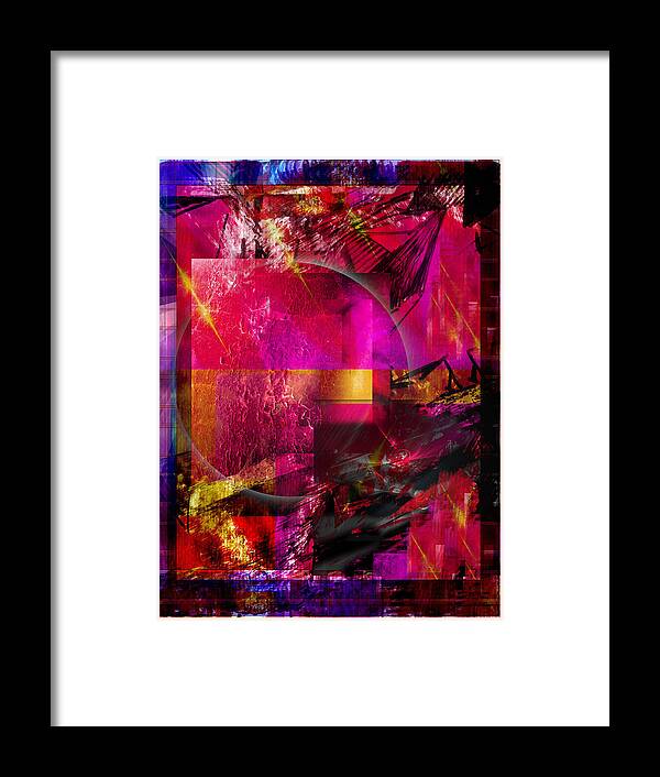 Abstract Framed Print featuring the digital art Light particles by Art Di