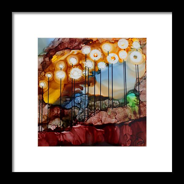 Landscape Framed Print featuring the painting Light the Way by Jo Smoley
