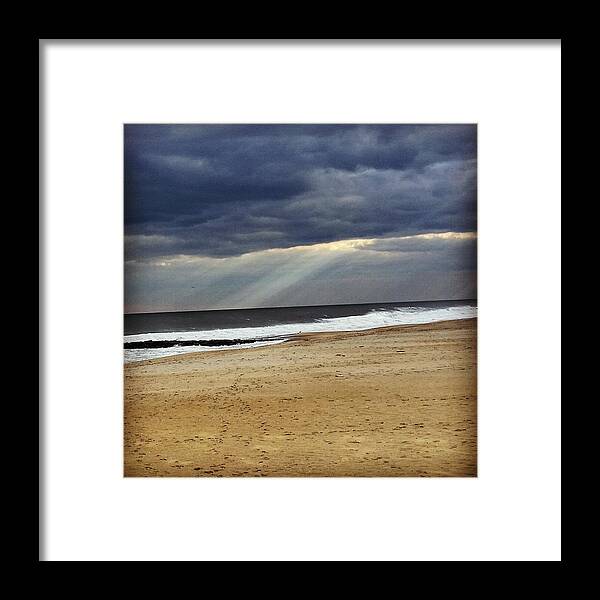 Ocean Framed Print featuring the photograph Light Through the Ocean Storm by Vic Ritchey