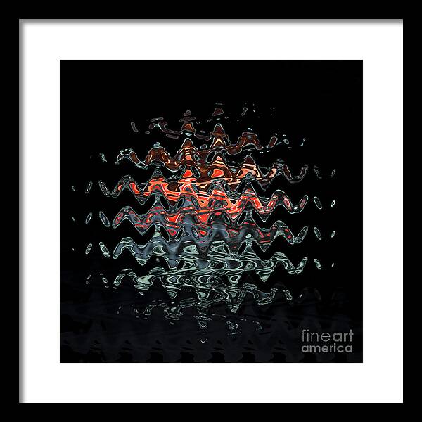 Light Framed Print featuring the photograph Light waves by Agnes Caruso