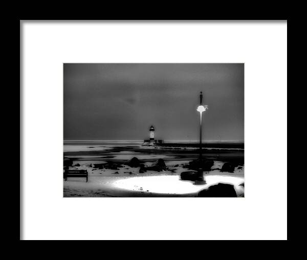 Lighthouse Framed Print featuring the photograph Lighthouse Canal Park by Jimmy Ostgard