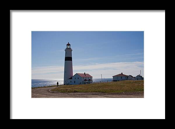 Point Amour Framed Print featuring the photograph Lighthouse Labrador by Tatiana Travelways