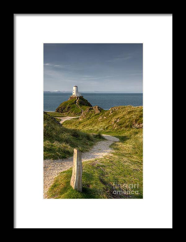 Anglesey Framed Print featuring the photograph Lighthouse Twr Mawr by Adrian Evans