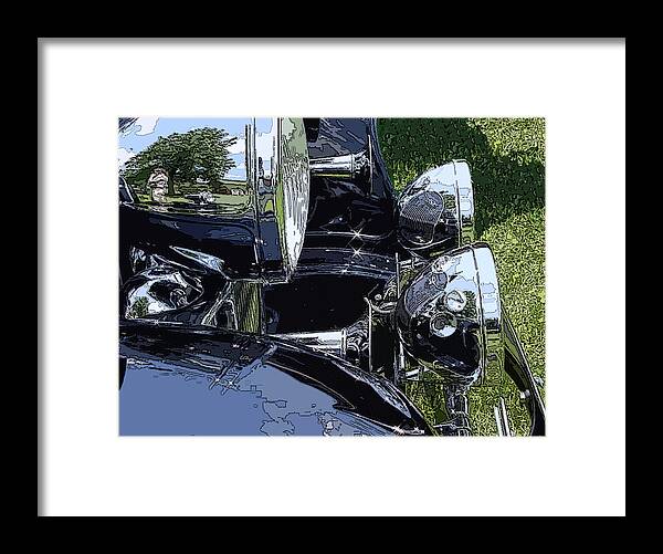 Headlights Framed Print featuring the photograph Lighting the way by James Rentz