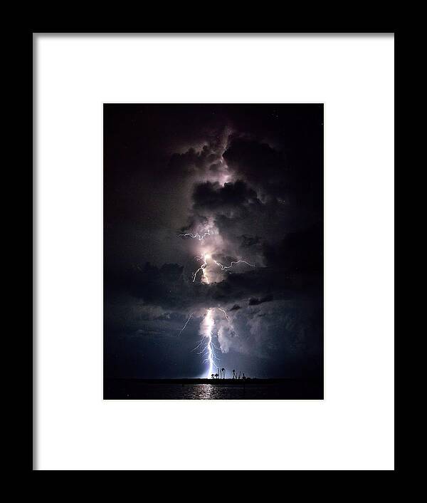 Lightning Framed Print featuring the photograph Lightning by Richard Zentner