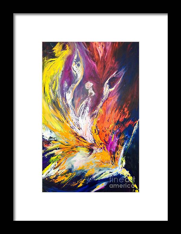 Wanderer Framed Print featuring the painting Like Fire in the Wind by Marat Essex