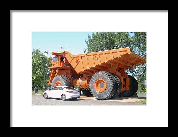 Big Truck Framed Print featuring the painting Big Truck by Imagery-at- Work