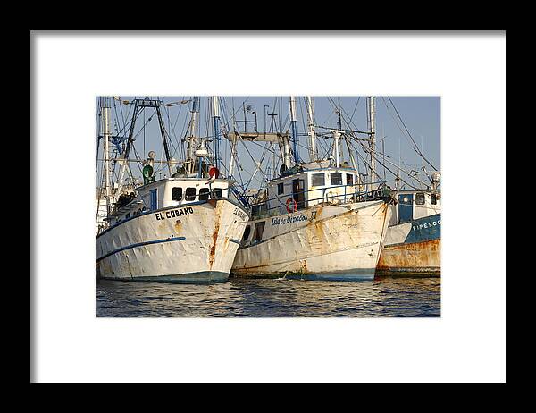 Shrimp Boat Framed Print featuring the photograph Like watching paint dry by David Shuler