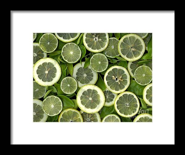 Scanography. Slanec Framed Print featuring the photograph Limons by Christian Slanec