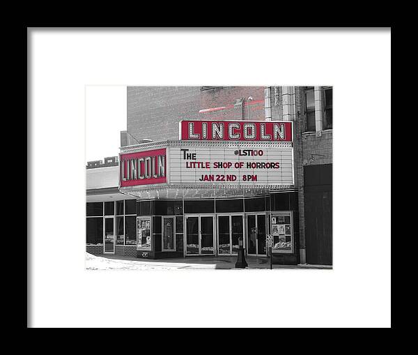 Decatur Framed Print featuring the photograph Lincoln Theater by FineArtRoyal Joshua Mimbs