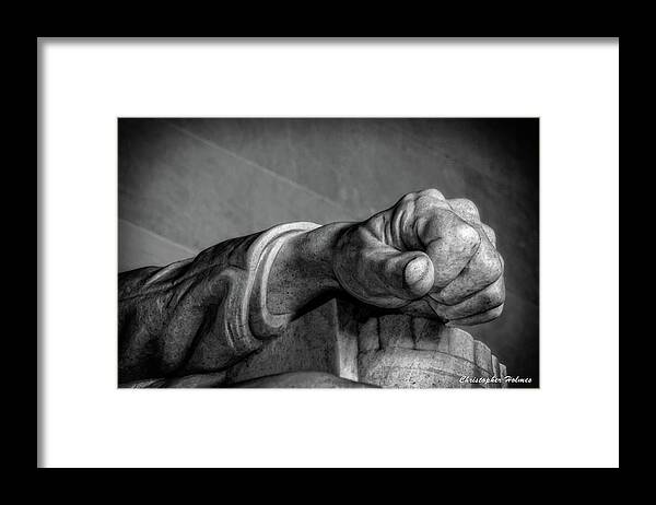 Lincoln Framed Print featuring the photograph Lincoln's Left Hand B-W by Christopher Holmes
