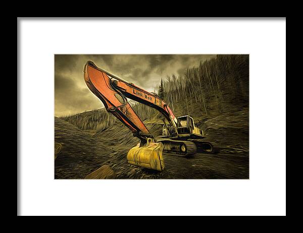 Equipment Framed Print featuring the photograph Link Belt Excavator by Fred Denner