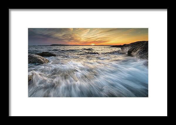 Maine Framed Print featuring the photograph Linked In by Colin Chase
