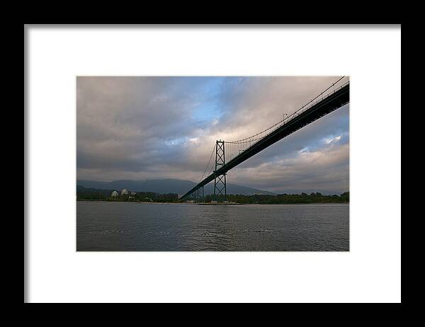Bridge Framed Print featuring the photograph Lion's Gate bridge by Terry Dadswell