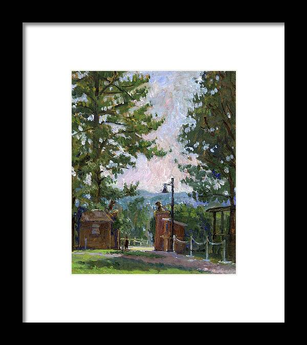 Tanglewood Framed Print featuring the painting Lion's Gate Tanglewood by Thor Wickstrom