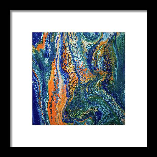 Liquid Abstract Framed Print featuring the photograph Liquid Abstract 9 by Lilia S