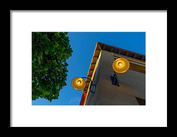 Lamps Framed Print featuring the photograph Lit Up by Derek Dean