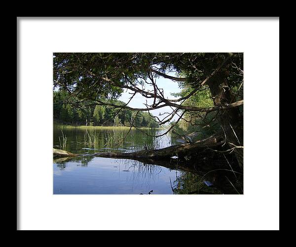 Little Ausable Framed Print featuring the mixed media Little Ausable River by Bruce Ritchie