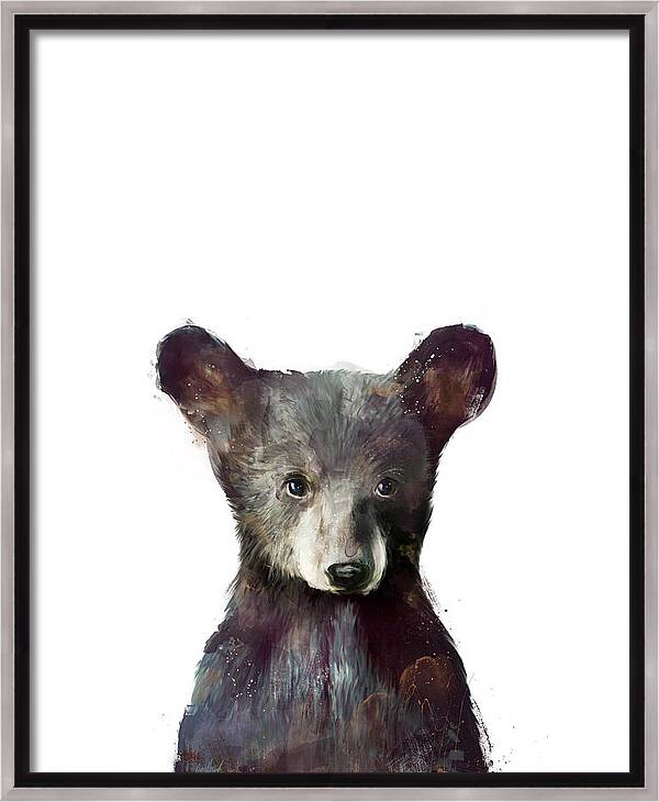 #faatoppicks Framed Canvas Print featuring the painting Little Bear by Amy Hamilton