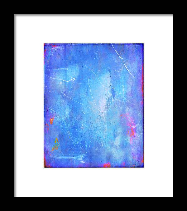 Blue Framed Print featuring the painting Little Boy Blue by Julie Niemela