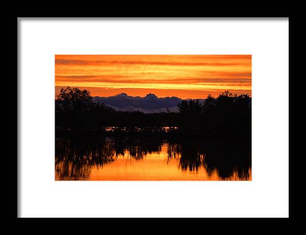 Sunset Framed Print featuring the photograph Little Fly Creek Sunset 2 by Keith Stokes