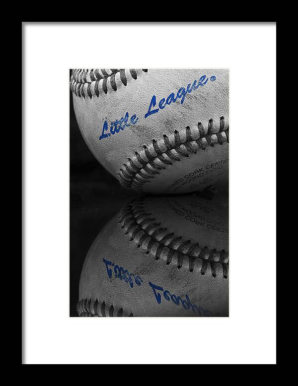 Little League Framed Print featuring the photograph Little League Baseball by Morgan Wright
