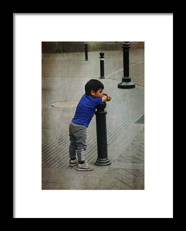 Lima Framed Print featuring the photograph Little Peruvian Boy by Kathryn McBride