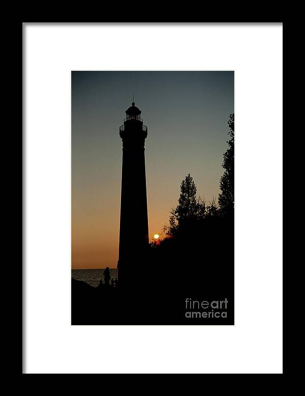 Little Sable Point Lighthouse Framed Print featuring the photograph Little Sable Point Lighthouse by Rich S