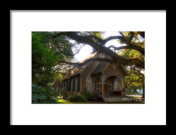 Church Framed Print featuring the photograph Little Southern Chapel by Kathy Baccari