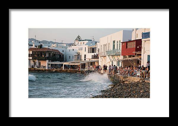 Greece Framed Print featuring the photograph Little Venice, Mykonos Island, Greece by Michalakis Ppalis