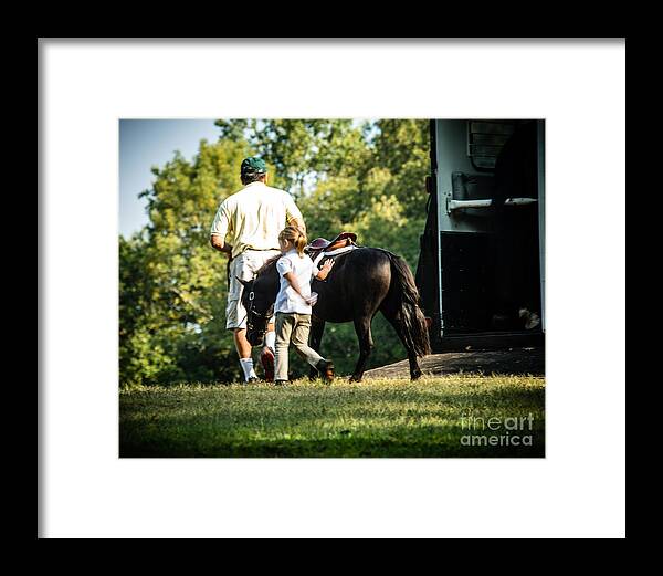Pony Framed Print featuring the photograph Littlest Pony Club Member by Pamela Taylor