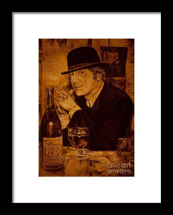 John Lennon Framed Print featuring the painting Liverpool 1963. In the Pub by Igor Postash