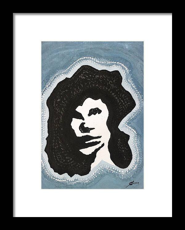 Jim Morrison Framed Print featuring the painting Lizard King original painting by Sol Luckman