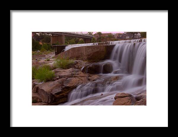 James Smullins Framed Print featuring the photograph Llano river dam by James Smullins
