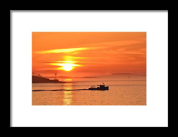 Lobster Boat Framed Print featuring the photograph Lobster Boat by Colleen Phaedra