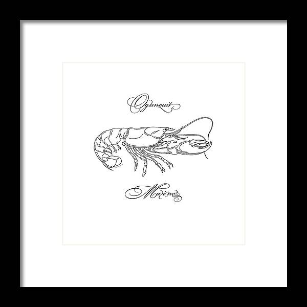 Lobster Framed Print featuring the digital art Ogunquit Maine by Paul Gaj