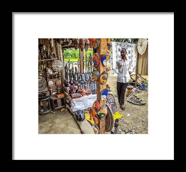 101207 Bourgeois Tide - Cameroon - Contract 19 Framed Print featuring the photograph Local Handicraft by Gregory Daley MPSA