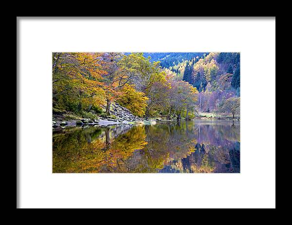 Scotland Framed Print featuring the photograph Loch Lubnaig in Autumn by John McKinlay