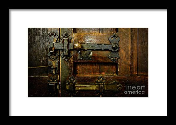 Doors Of The World Framed Print featuring the photograph Locked and Bolted by Lexa Harpell
