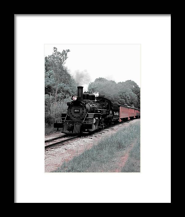 Train Framed Print featuring the photograph Locomotion by Scott Hovind