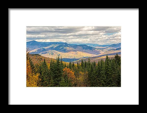 New England Framed Print featuring the photograph Lofty Mountain Grandeur 1 by Nancy De Flon