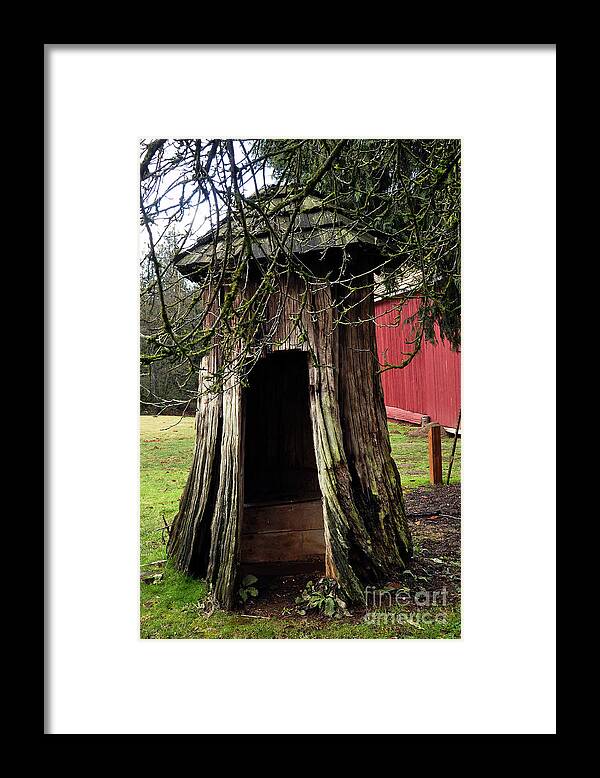Clay Framed Print featuring the photograph Loggers Outhouse by Clayton Bruster
