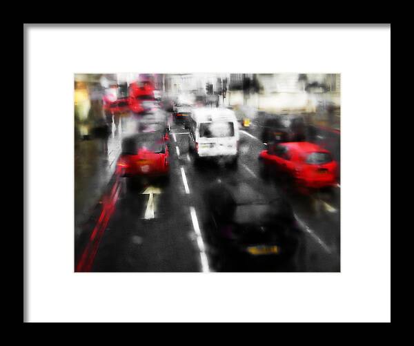 London Framed Print featuring the photograph London by Bus by Osvaldo Hamer