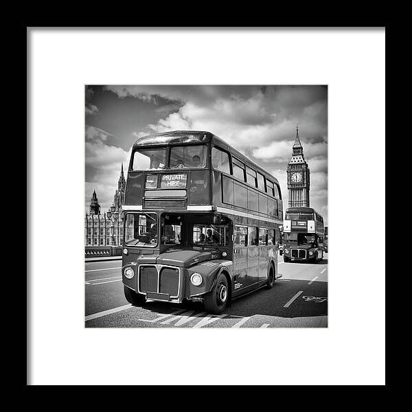 British Framed Print featuring the photograph LONDON Classical Streetscene by Melanie Viola