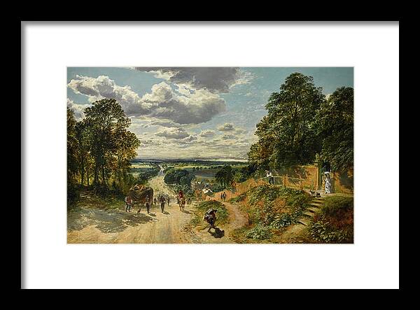 Samuel Bough Framed Print featuring the painting London From Shooters Hill by Samuel Bough