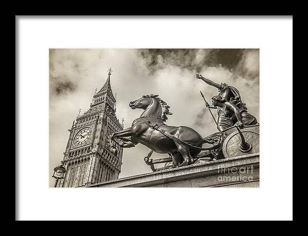 Big Ben Framed Print featuring the photograph London Guardians by Stacey Granger