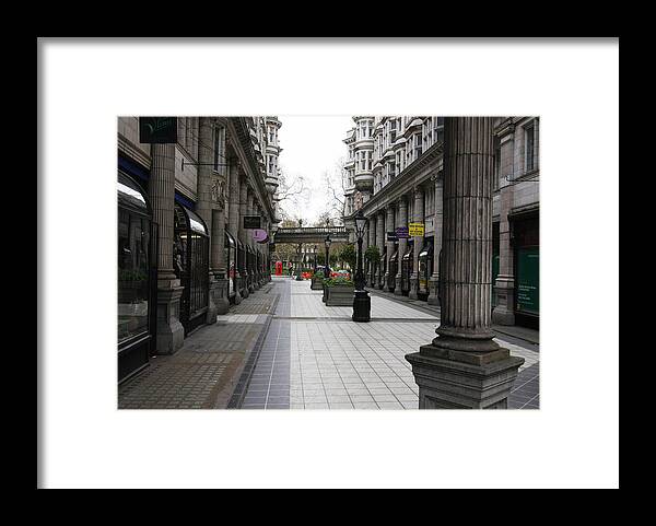 London Framed Print featuring the photograph London Street by Tony Brown
