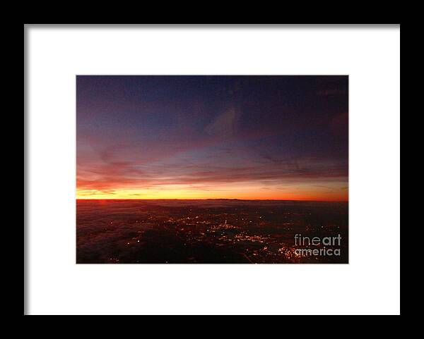Sunset Framed Print featuring the photograph London Sunset by Amalia Suruceanu